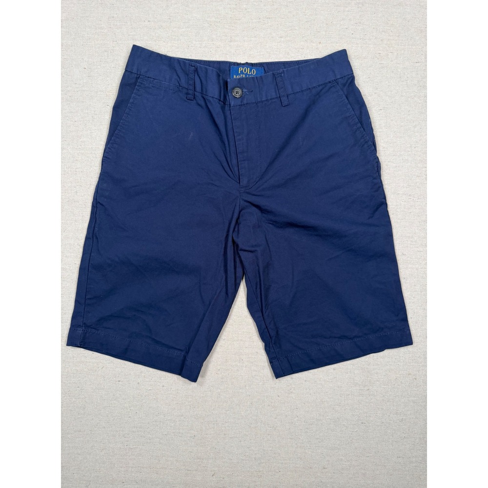 Polo Ralph Lauren Kids Navy Blue Classic Polo Chino Shorts Size 14